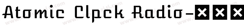 Atomic Clpck Radio字体转换